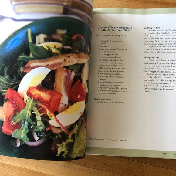 Julia and Jacques Cooking at Home by Julia Child & J. Pepin Cookbook Hardcover - Picture 4 of 12